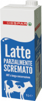 Despar supermercati offerta Latte uht parzialmente scremato Despar